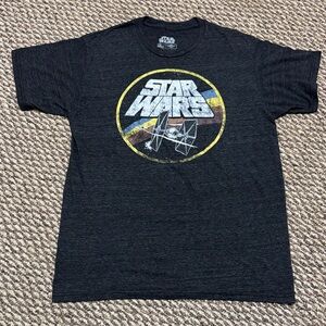 Star Wars Black Tee with Yellow and Blue Design
